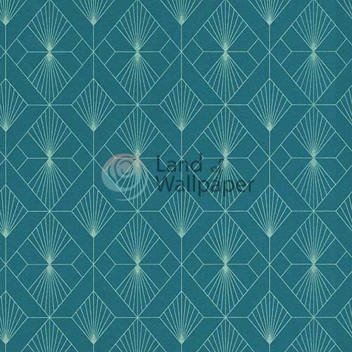 Teal Silver Deco