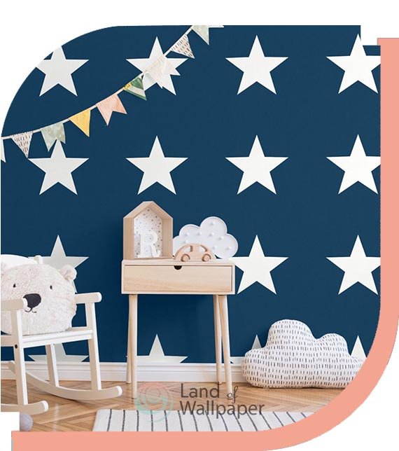 star wallpaper for kids room