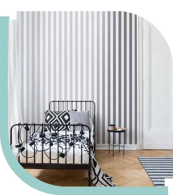 Stripe-Bedroom-Wallpaper