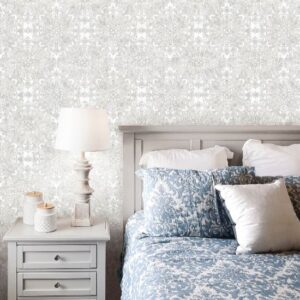 Brocade Blocks Wallpaper