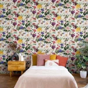 Mirrored Floral Wallpaper